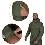 Camotec Stalker SoftShell Olive Jacket - Image 4