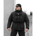 BEZET SnowPatrol Black tactical winter jacket - Image 10