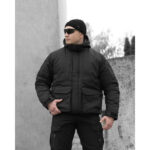 BEZET SnowPatrol Black tactical winter jacket - Image 2