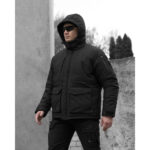 BEZET SnowPatrol Black tactical winter jacket - Image 6