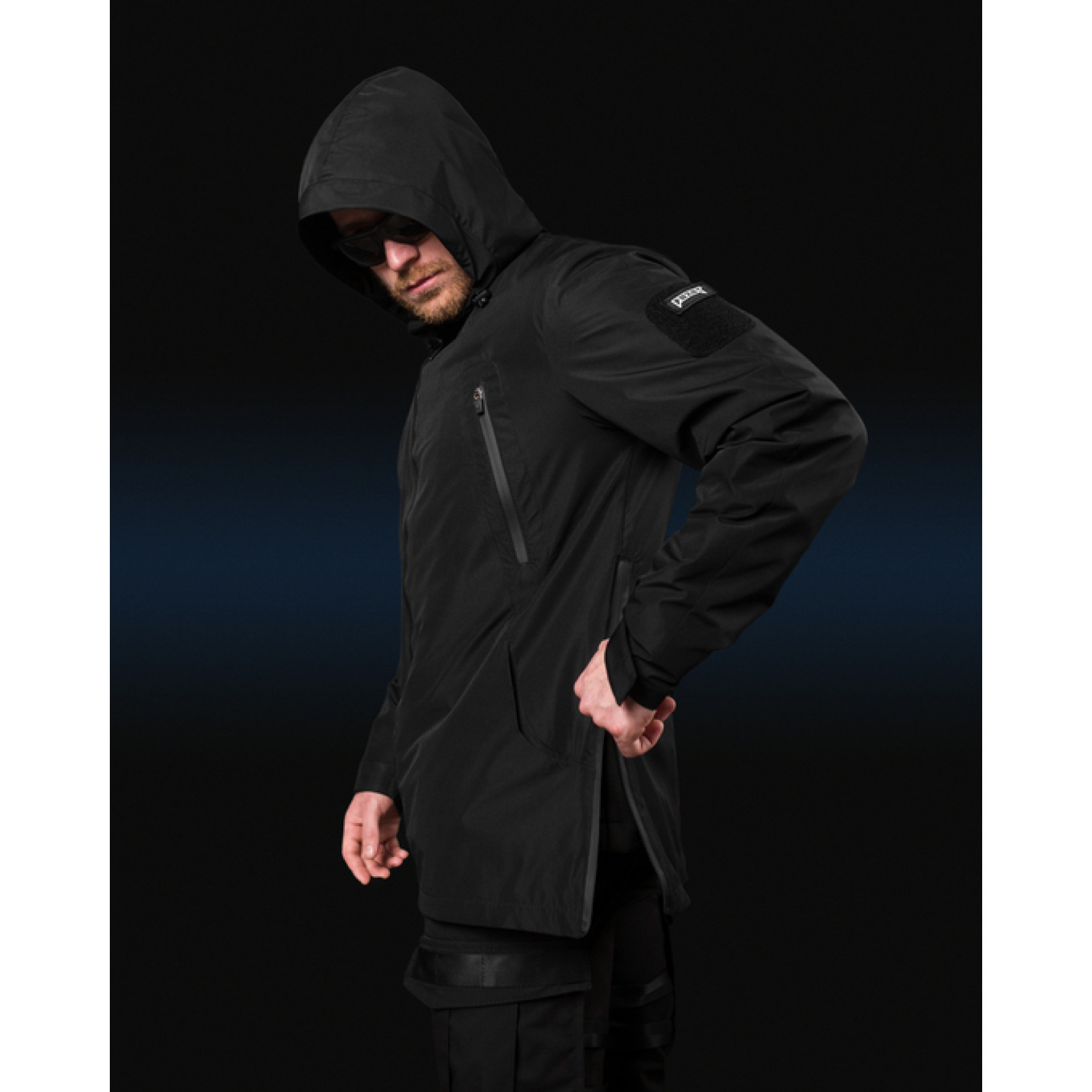 kurtka-vitrovka-bezet-traektoriya-chornyy-1700x1700-1.jpeg Bezet windbreaker jacket Trajectory Black - Image 1