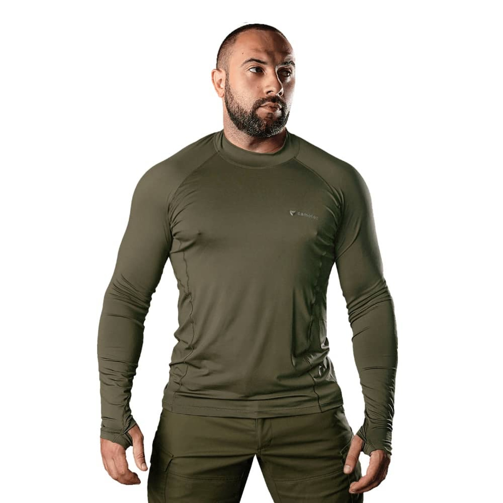 lonhslyv-camotec-thorax-pro-coolpass-sj-olyva-1700x1700-1.jpg Camotec Thorax Pro CoolPass SJ long sleeve Olive - Image 1