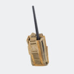 Pouch for radio with transparent window DEFua Coyote