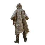 Poncho raincoat with sealed seams Kiborg Waterproof Multicam - Image 2