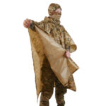 Poncho raincoat with sealed seams Kiborg Waterproof Pixel - Image 2