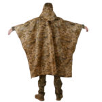 Poncho raincoat with sealed seams Kiborg Waterproof Pixel - Image 3