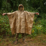 Poncho raincoat with sealed seams Kiborg Waterproof Pixel - Image 6