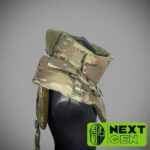 Next Gen Multicam Neck Protector with Class 1 ballistic protection - Image 3