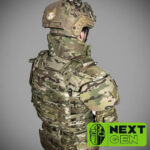 Next Gen Multicam Neck Protector with Class 1 ballistic protection - Image 4