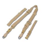 The Kiborg Gun Sling G-2 2-Point Strap with Triple-X Quick Adjustment Buckle Coyote