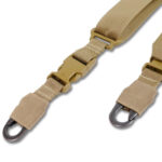 The Kiborg Gun Sling G-2 2-Point Strap with Triple-X Quick Adjustment Buckle Coyote - Image 3