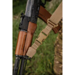 The Kiborg Gun Sling G-2 2-Point Strap with Triple-X Quick Adjustment Buckle Coyote - Image 6