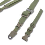 The Kiborg Gun Sling G-2 2-Point Strap with Triple-X Quick Adjustment Buckle Olive - Image 2