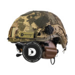Set: FAST NIJ IIIA helmet + M32H active headphones + pixel cover. Color: coyote-pixel
