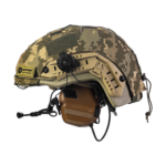 Set: FAST NIJ IIIA helmet + M32H active headphones + pixel cover. Color: coyote-pixel - Image 2