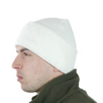 Kiborg White knitted balaclava hat - Image 2