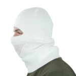 Kiborg White knitted balaclava hat - Image 5