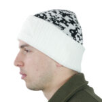 Kiborg White Pixel knitted balaclava hat - Image 2
