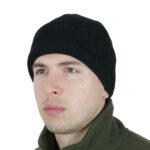 Kiborg Black knitted balaclava hat
