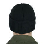 Kiborg Black fleece-knit balaclava hat - Image 3