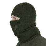 Kiborg Olive fleece-knit balaclava hat - Image 5