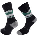 Frontier Larch Merino Socks Black