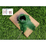 Silicone firearm wound simulator