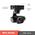 SIYI A8 Mini 8MP Ultra HD 6X Digital Zoom Gimbal Camera - Image 5