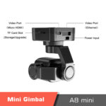 SIYI A8 Mini 8MP Ultra HD 6X Digital Zoom Gimbal Camera - Image 6