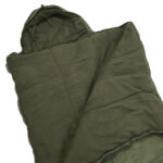 Winter sleeping bag with hood 2.10x90 fleece Kiborg Olive - Image 2