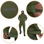 Camotec Basic Hood Cotton Olive tracksuit - Image 3