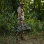 The Kiborg K-2 Olive tactical folding pad reinforced (20mm + sling) - Image 7