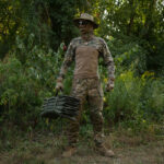 The Kiborg K-2 Olive tactical folding pad reinforced (20mm + sling) - Image 8