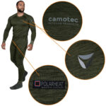 Camotec Polarheat QS Pro 2.0 Olive Melange underwear - Image 5