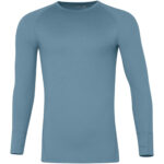 Frontier Juniper merino/bamboo thermal shirt in blue