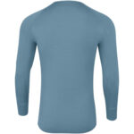 Frontier Juniper merino/bamboo thermal shirt in blue - Image 3