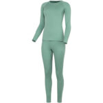 Frontier Larix merino/bamboo thermal shirt Green - Image 4