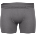 Frontier Grus merino/bamboo thermal shorts in gray