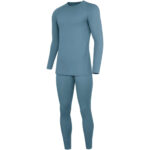 Frontier Juniper merino/bamboo thermal pants Blue - Image 4