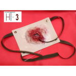 Training silicone pad – laceration with massive bleeding (no fastening)