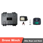 Drone Winch with 30m Rope and Hook for Delivery Pick up - Image 2