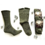 Mens tracking terry socks Krokus Olive - Image 2