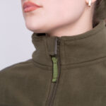 Fleece jacket for women DFP Olive - Image 4