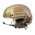 Set: FAST NIJ IIIA helmet + M32H active headphones + cheburashka mount. Color: coyote - Image 2