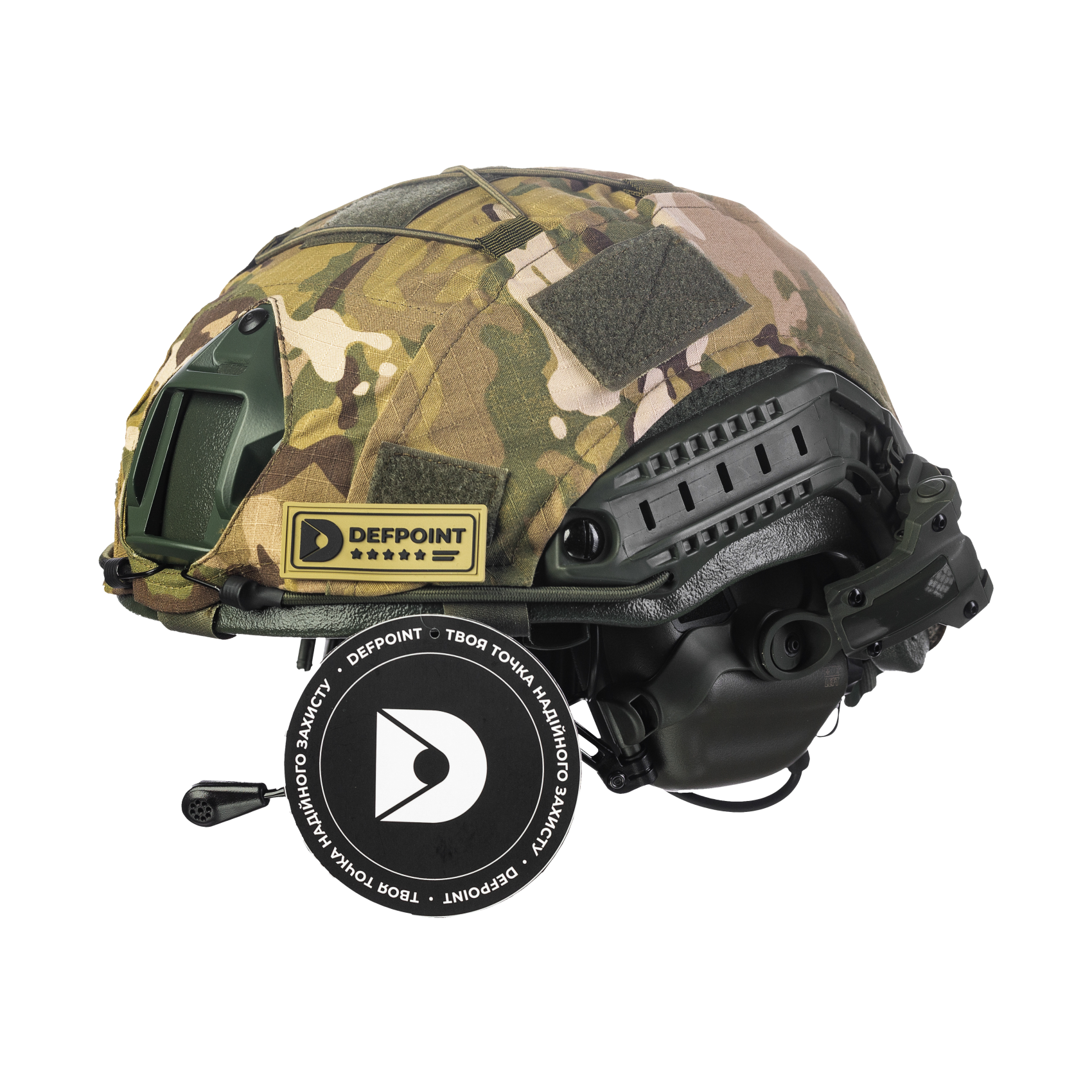 y-com-s-files-1-0647-9436-2106-files-AU6B3530-png-v-1706011094-1700x1700-1.png Set: FAST NIJ IIIA helmet + M32H active headphones + cheburashka mount + multicam cover. Color: olive-multicam - Image 1
