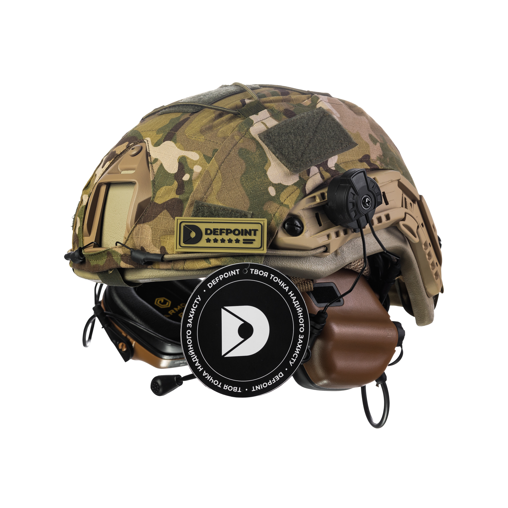 y-com-s-files-1-0647-9436-2106-files-AU6B3546-png-v-1706011505-1700x1700-1.png Set: FAST NIJ IIIA helmet + M32H active headphones + multicam cover. Color: coyote-multicam - Image 1