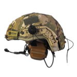 Set: FAST NIJ IIIA helmet + M32H active headphones + multicam cover. Color: coyote-multicam - Image 2