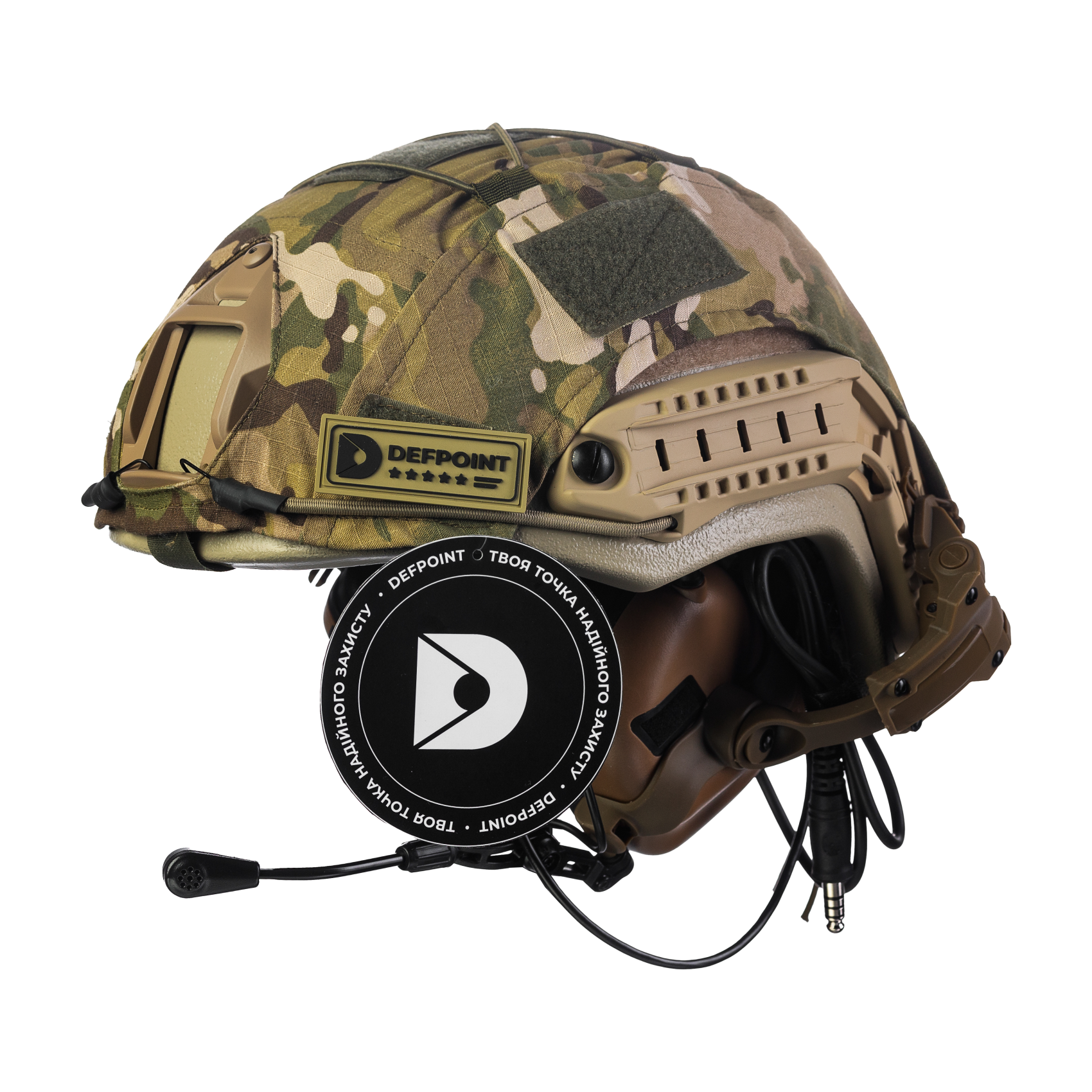 y-com-s-files-1-0647-9436-2106-files-AU6B3552-png-v-1706011323-1700x1700-1.png Set: FAST NIJ IIIA helmet + M32H active headphones + cheburashka mount + multicam cover. Color: multicam-coyote - Image 1