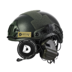 Set: FAST NIJ IIIA helmet + M32H active headphones. Color: olive