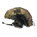 Set: FAST NIJ IIIA helmet + M32H active headphones + multicam cover. Color: olive-multicam - Image 2